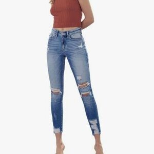 KANCAN High Rise Ankle Skinny Jeans